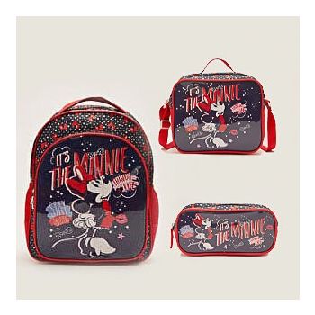 Pack 3 pièces sac Minnie mouse - Rouge et noir - LC Waikiki
