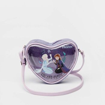 Sac bandoulière reine des neiges en coeur - Violet - Disney