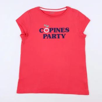 T-shirt Copines party - Rose - Vertbaudet