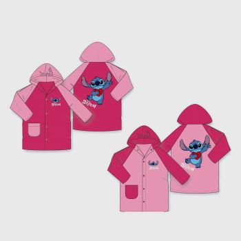 Imperméable assorti Stitch- Rose - Disney