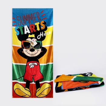 Serviette de bain Mickey mouse pour garçon - Multicolore - Disney