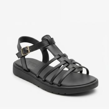 Sandales à boucles et lanières - Noir - Kidy