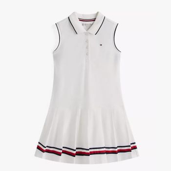 Robe tennis sans manches - Blanc - Tommy Hilfiger