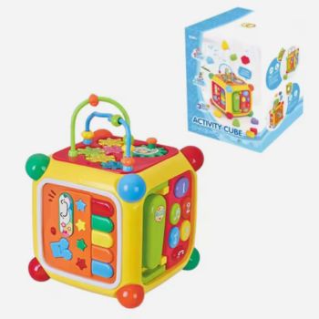 Cube d'activités ludiques et éducatives - Multiccolore