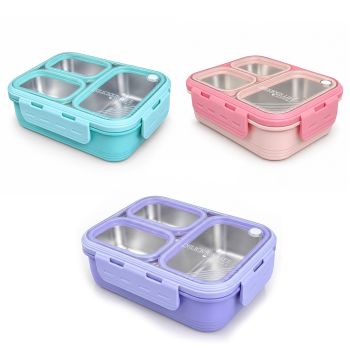 Boite à goûter intérieur Inoxydable - Multicolore