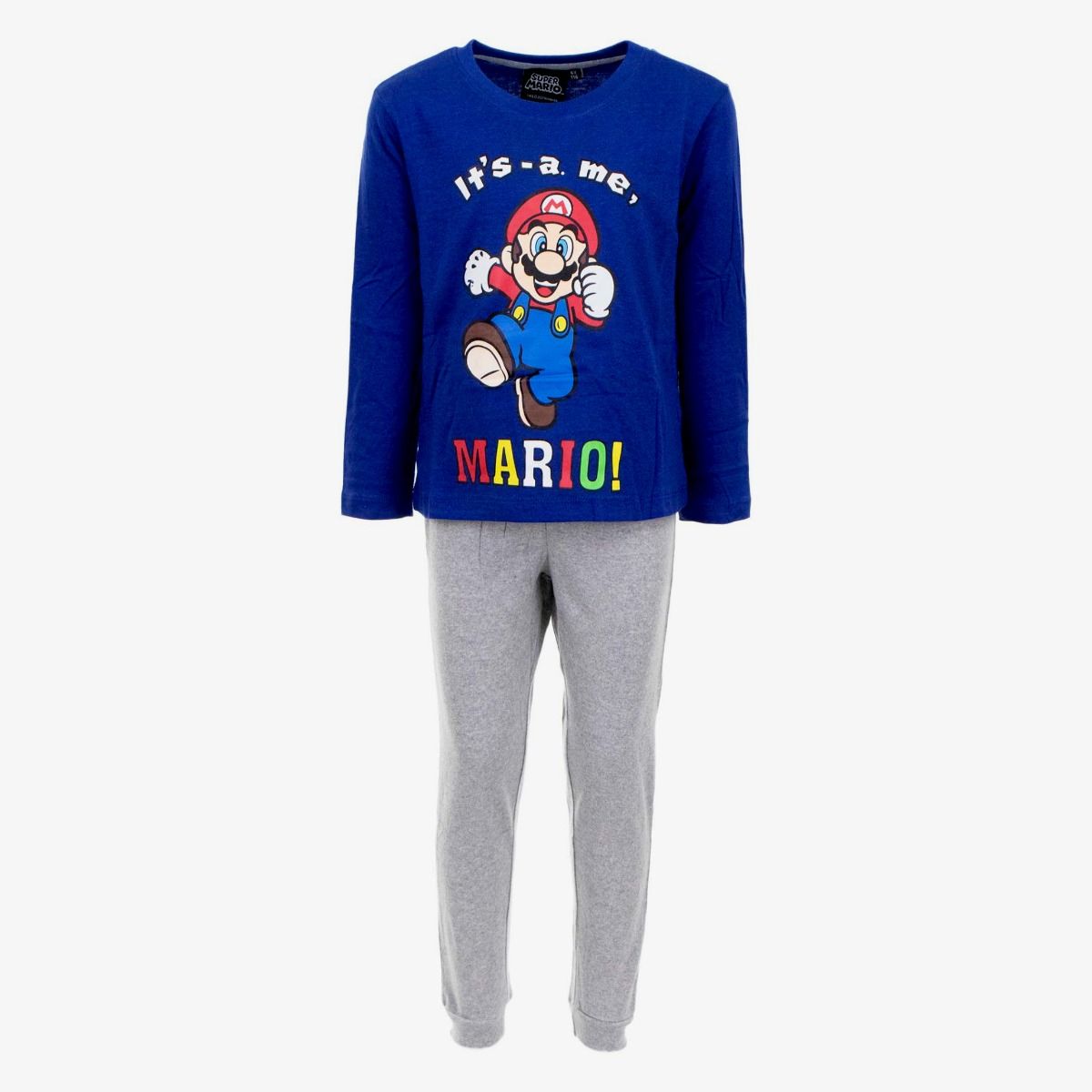 Pyjama Super Mario Pour Filles - Ensemble Manches Longues & Pantalon - Licence Officielle Nintendo