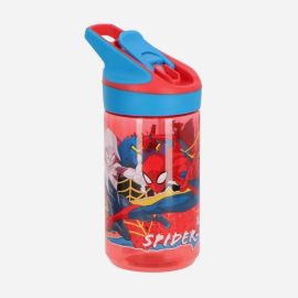 Gourde en plastque Spiderman 480ml - Bleu/Rouge