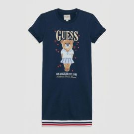 Robe courte fille - Bleu - GUESS