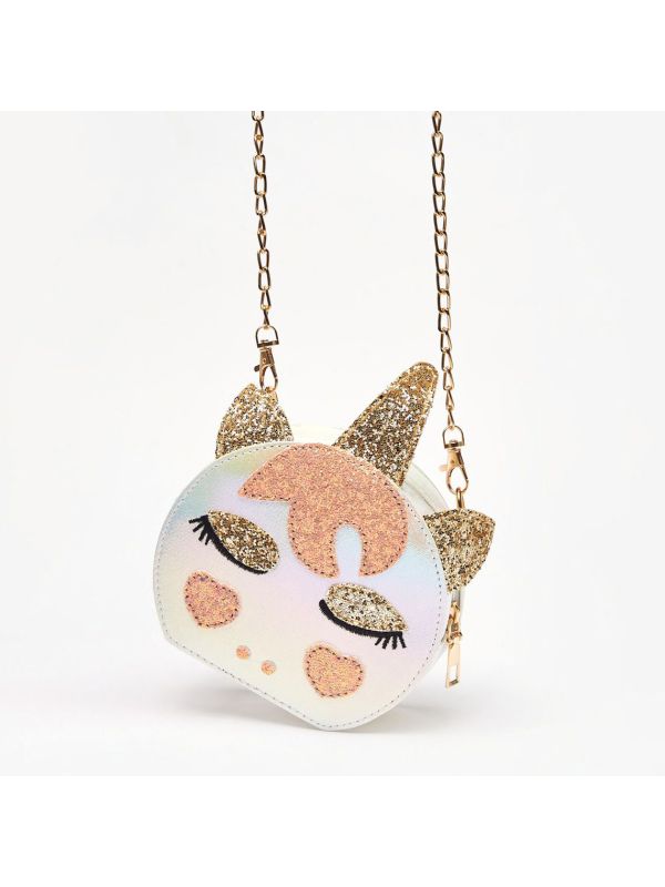 Sac Bandoulière Licorne Blanche – Mignon, Compact Et Pratique Pour Fille Et Cosplay